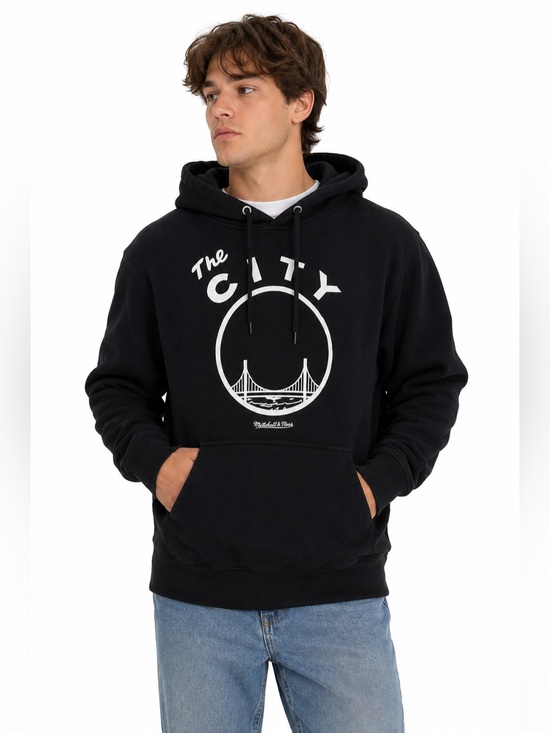 Mitchell & Ness Other - Mitchell & Ness Golden State Warriors The City Black Pullover Hoodie XL